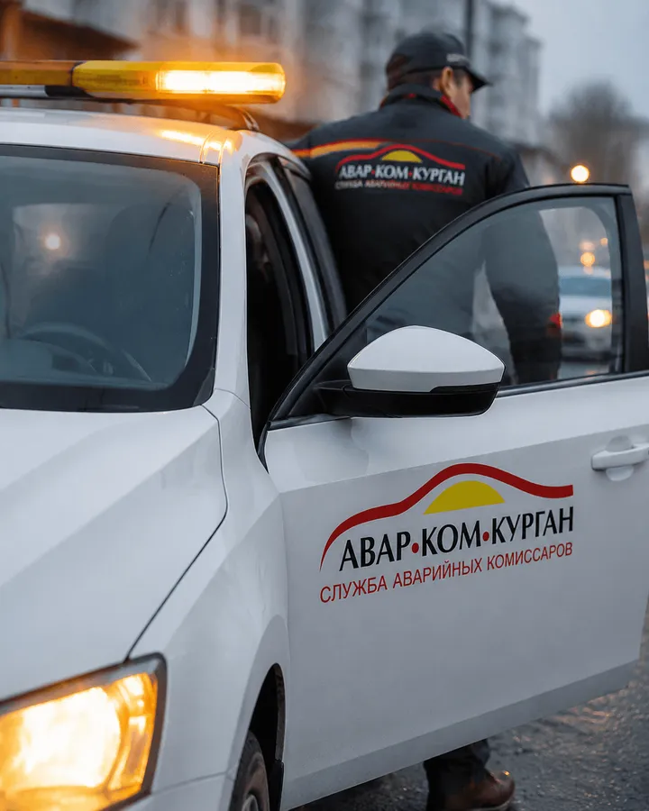 Специалист оформляет ДТП в Кургане